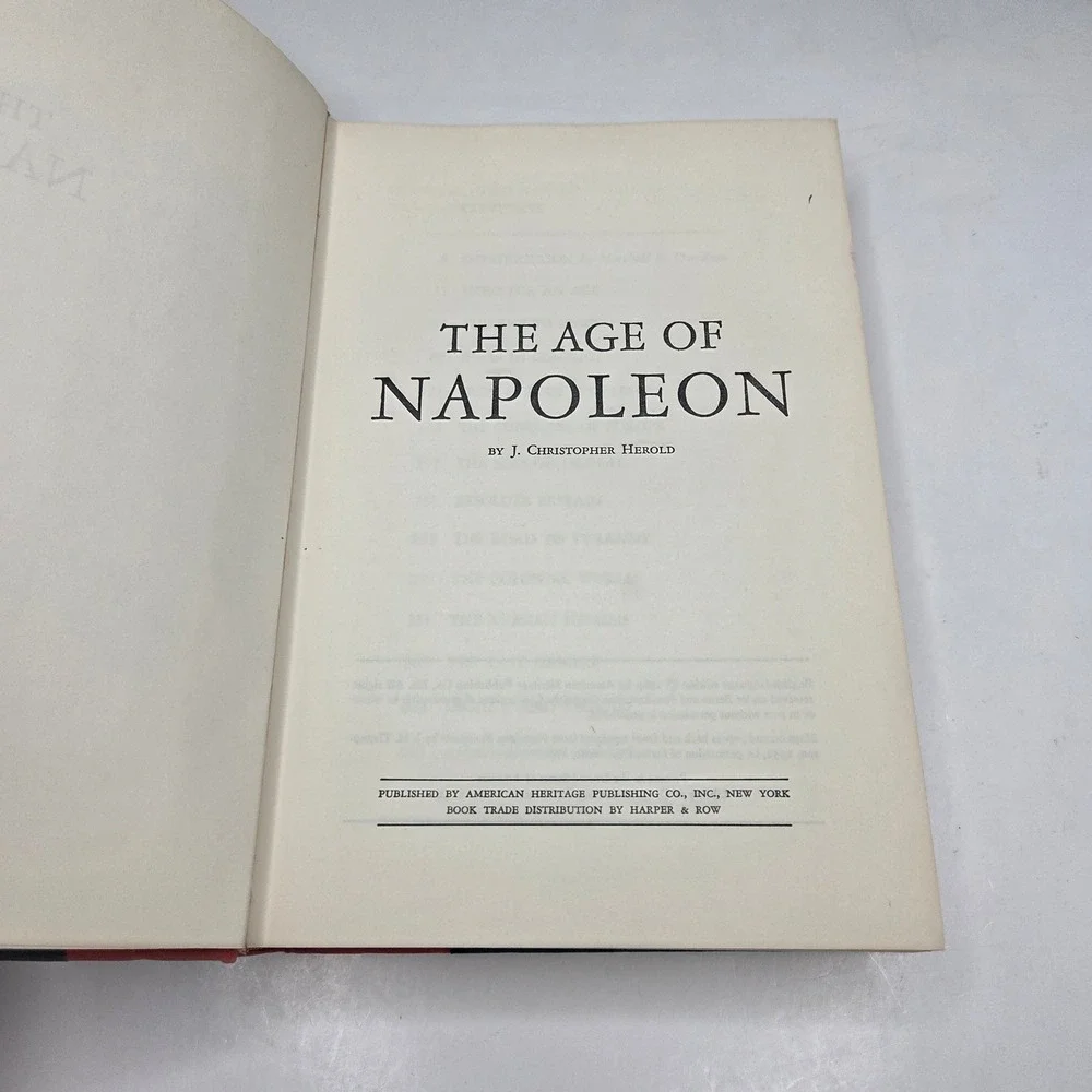 American Heritage The Age of Napoleon J Christopher Herold 1963 Hardcover